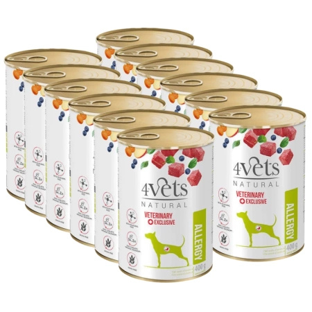  no pork Dolina Noteci 4Vets Allergy for Dogs 12x400g