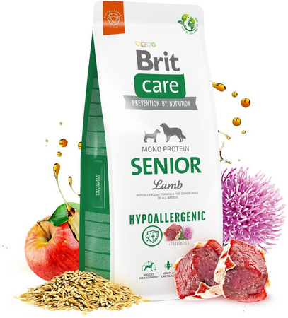 BRIT CARE Hypoallergenic Senior Lamb 12kg 