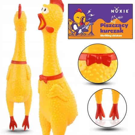 Dog toy rubber chicken with sound 30cm