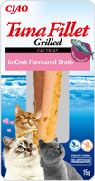 no pork INABA Tuna Fillet for cats - Tuna in crab broth 15g