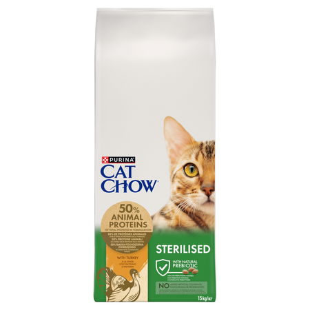 PURINA Cat Chow Sterilised Food with Turkey 15kg 
