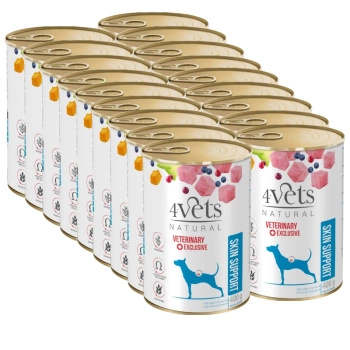 no pork Dolina Noteci 4Vets Dog Skin Support 18x400g