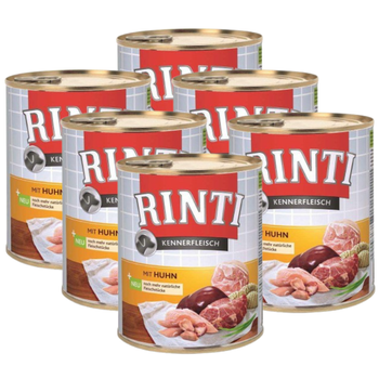 Rinti Kennerfleisch Huhn wet dog food – chicken 6x800g