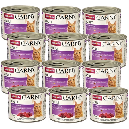 no pork Animonda Cat Carny Adult Beef and Lamb 12x200g