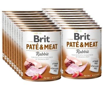 no pork Brit Pate & Meat with Rabbit 18x800g