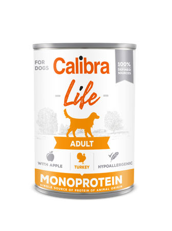 CALIBRA Dog Life Adult Turkey with apples 400g