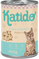 Katido Wet Cat Food Veal with Rabbit 400g