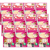 INABA Churu tuna and shrimp flavoured cat treats 12x(4x14g)