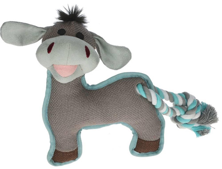 KERBL Dog Toy Ferdi Donkey with squeaker 28cm