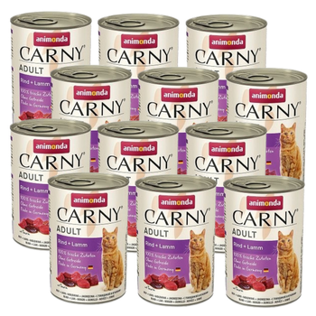 no pork Animonda Cat Carny Adult Beef and Lamb 12x400g
