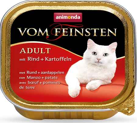 ANIMONDA Vom Feinsten Adult Cat flavour: with beef and potatoes 24x100g