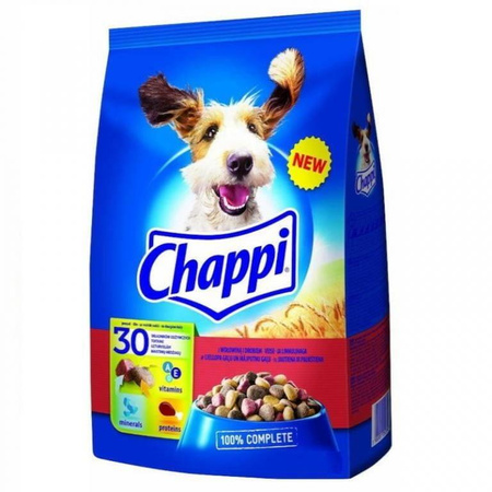 Chappi Dry Dog Food with Beef, Poultry and Vegetables 9kg