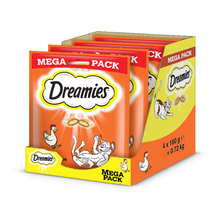 DREAMIES Chicken Cat Treats 4x180g