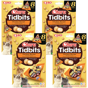 INABA Cat Churu Tidbits - chicken 4x(8x12g)