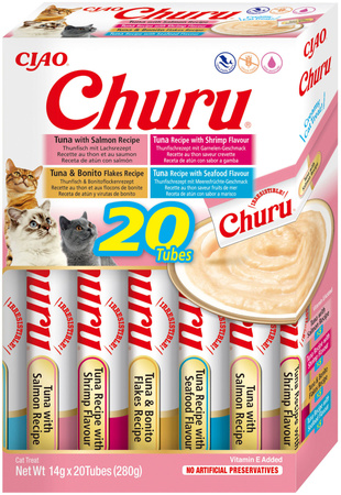 INABA Churu for cats – Seafood Mix 2x(20x14g)