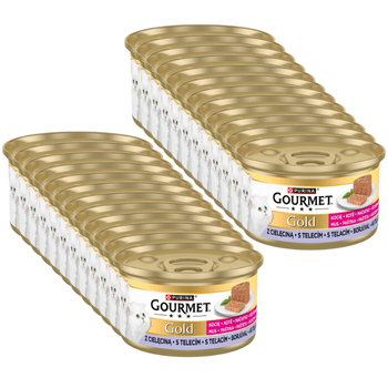 Purina Gourmet Gold Kitten Mousse with Veal 24x85g