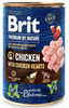 no pork Brit Premium By Nature Chicken With Chicken Hearts 800g