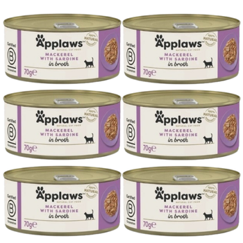 Applaws Cat Mackerel and Sardines6x 70g CUP