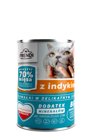 no pork Frendi Pieces in delicate turkey sauce 400g