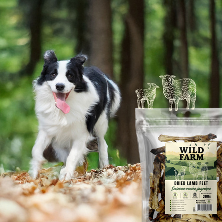 WILD FARM Dried lamb hooves 2x300g dog treat
