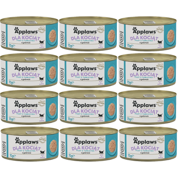 Applaws Cat Kitten Tuna for Kittens 12x70g Can