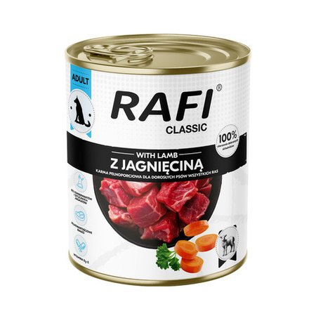DOLINA NOTECI Rafi Classic wet dog food with lamb 12x800 g