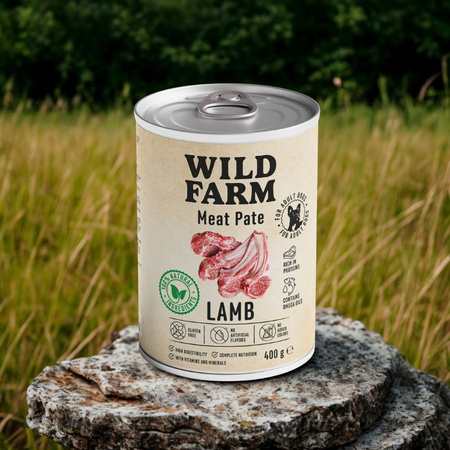 WILD FARM Pate Lamb 400g gluten-free dog food