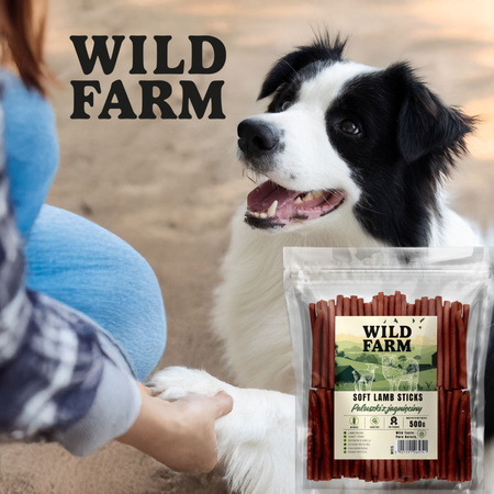 WILD FARM lamb sticks 500g dog treats