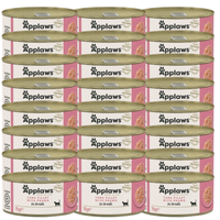 no pork APPLAWS Tuna Fillet With Prawn In Broth Tin 24x70g