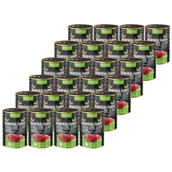 DOLINA NOTECI Super Rafi Cat P&F with venison and chicken hearts 24x400g