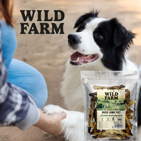 WILD FARM Dried lamb hooves 2x300g dog treat