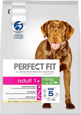 no pork PERFECT FIT Adult 1+ Large breeds with Chicken 825g