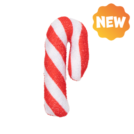 UNIQ PETS PLUSH TOY FOR CATS PURRNIP candy cane with catnip 5x9cm
