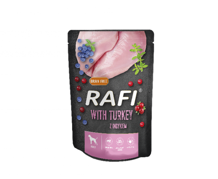 no pork Dolina Noteci Rafi with turkey for Dogs 300g (Black Box)