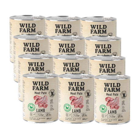 WILD FARM Pate Lamb 12x800g gluten-free dog food