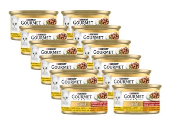 Purina Gourmet Gold Chicken with Liver in Sauce 12x85g
