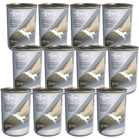 no pork TROVET DPD Intestinal Duck & Potato for Dogs Can 12x400g