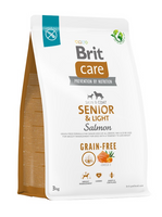 BRIT CARE Dog Grain-free Senior &amp; Light Salmon 3kg