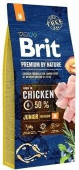 no pork Brit Premium By Nature Junior M with Chicken 15kg