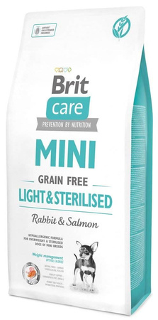 no pork Brit Care Mini Grain-Free Light & Sterilised 400g