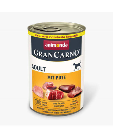 ANIMONDA GranCarno Adult Dog flavor:Turkey 400g