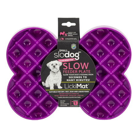 Lickimat® Slow Food bowl Small Slodog ® Purple