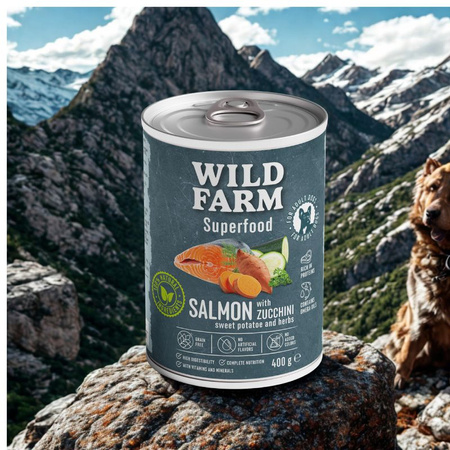 WILD FARM Superfood Salmon 400g grain-free dog food