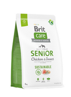 BRIT CARE Dog Sustainable Senior Chicken &amp; Insect 3kg