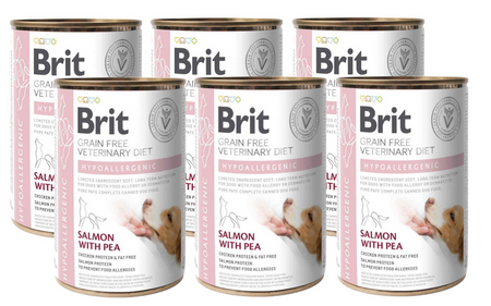 BRIT GF Veterinary Diets Dog Hypoallergenic 6x400g – wet dog food