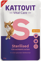 no pork Kattovit Vital Care Sterilised 85g