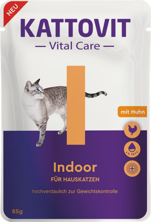 no pork Kattovit Vital Care Indoor 12x85g