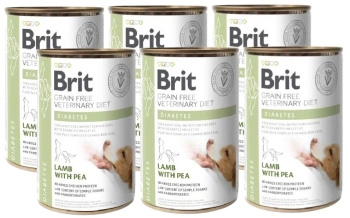 BRIT GF Veterinary Diets Dog Diabetes 6x400g - wet dog food