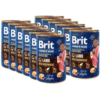 no pork Brit Premium By Nature Lamb With Buckwheat 12x400g