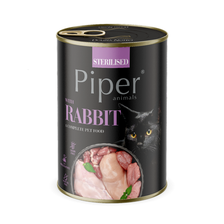DOLINA NOTECI Piper for sterilized cats with rabbit 6x400g